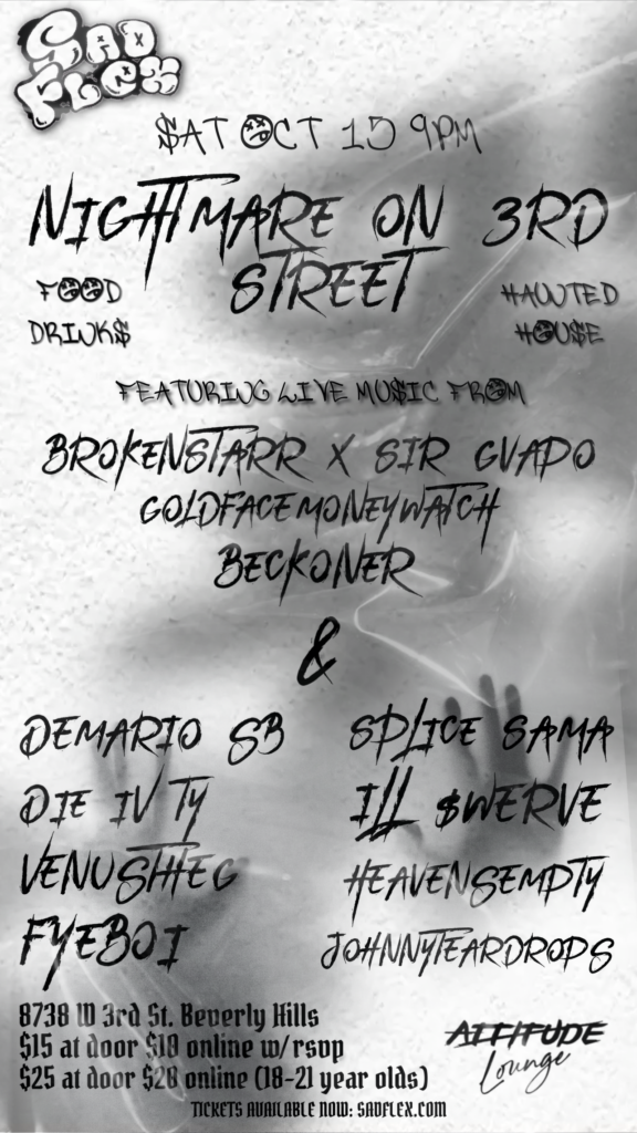 NIGHTMARE ON 3RD STREET at Attitude lounge, October 15, 2022