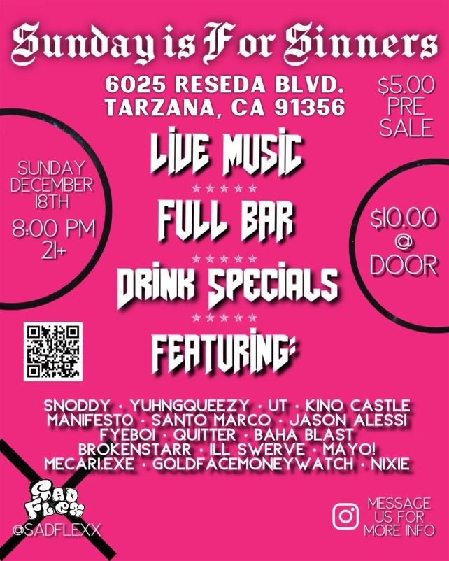 Sinful Sunday @ The Last Call at The Last Call, December 18, 2022