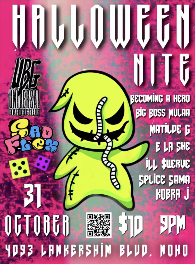 SAD FLEX! HALLOWEEN PARTY at Universal Bar and Grill, October 31, 2023